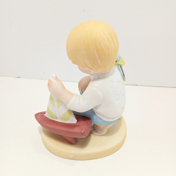 SHIPMATES Boy With Sailboat Figurine Nursery Decor By Maggie Murphy Vintage - Picture 4 of 9